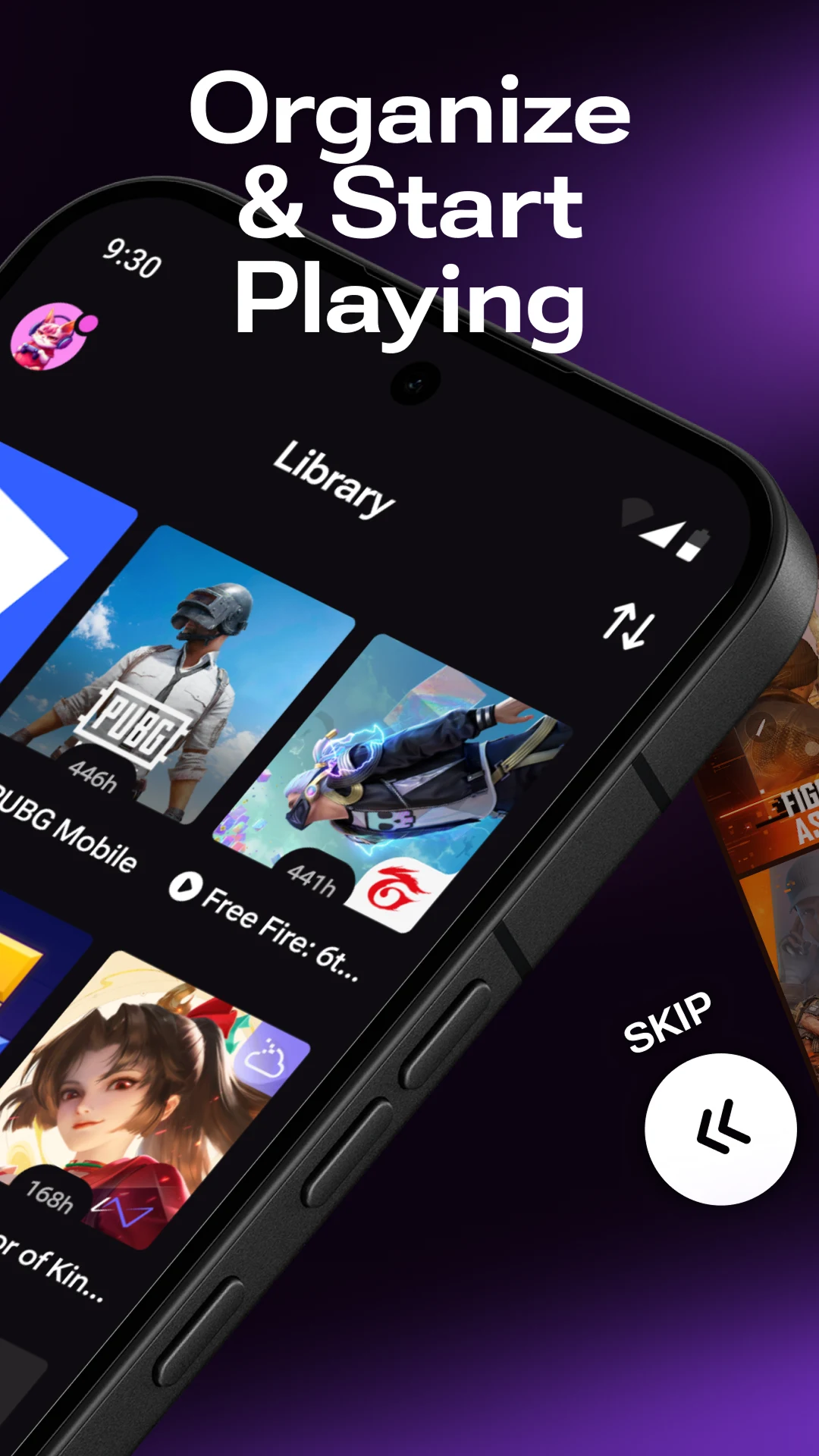 Skich: Gaming Hub & Launcher screenshot